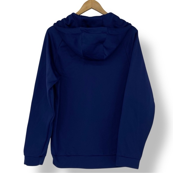 Nike Dri-fit blue long sleeve zippered athletic hoodie Men's size Small - Picture 2 of 11